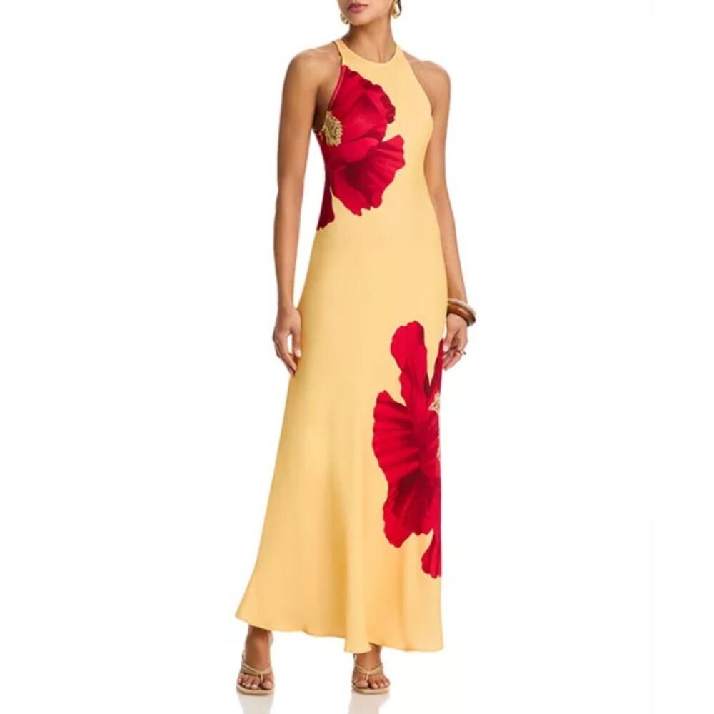Farm Rio Poppy Flowers Maxi Dress Size Small